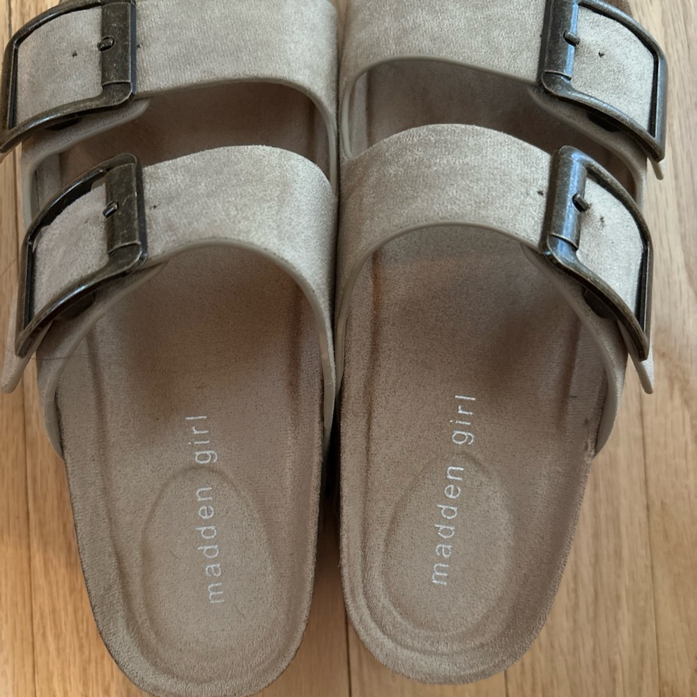 Madden Girl Tan Platform Sandals